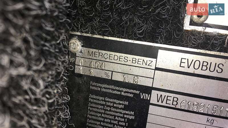 Туристичний / Міжміський автобус Mercedes-Benz O 404 1999 в Чернігові