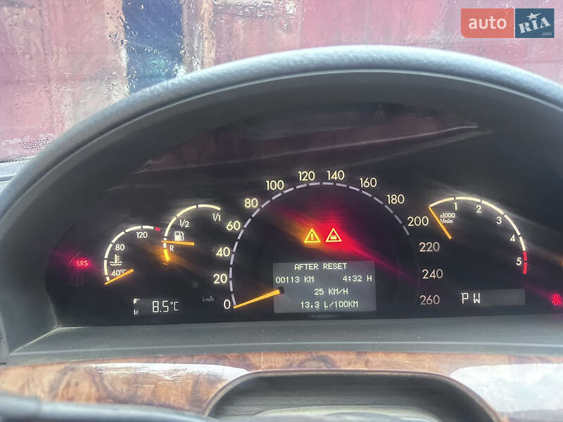 Седан Mercedes-Benz S-Class 1998 в Глибокій фото 8 Седан Mercedes-Benz S-Class 1998 в Глибокій