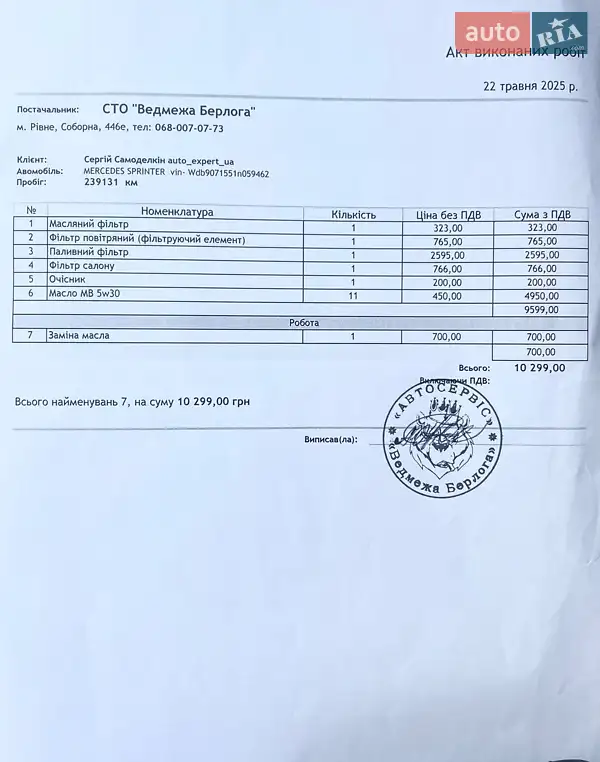 Грузовой фургон Mercedes-Benz Sprinter 2019 в Киеве документ 2 фото Грузовой фургон Mercedes-Benz Sprinter 2019 в Киеве документ