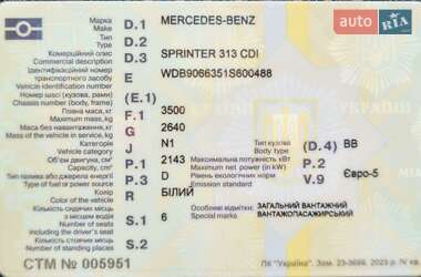 Грузопассажирский фургон Mercedes-Benz Sprinter 2011 в 