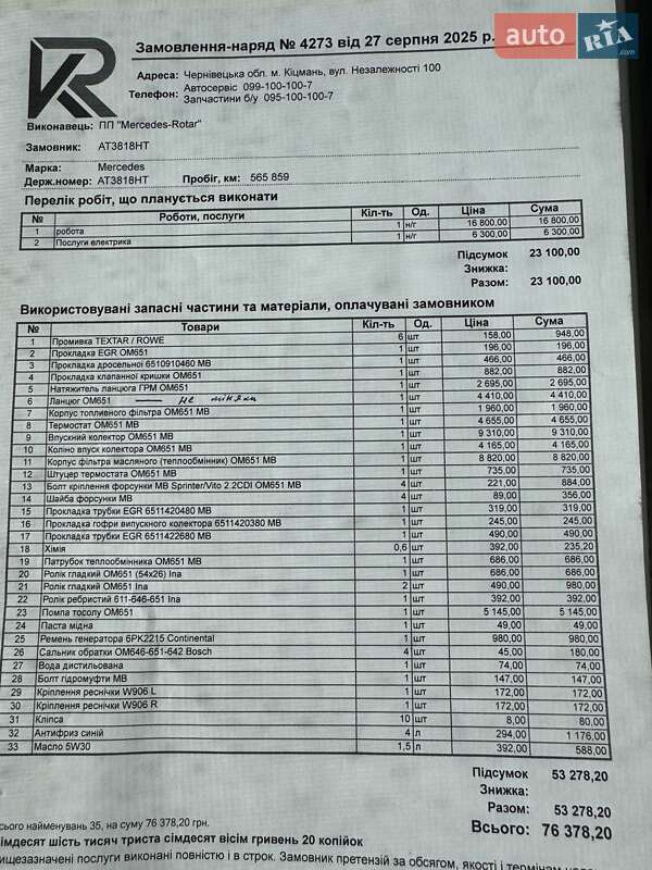 Мікроавтобус Mercedes-Benz Sprinter 2013 в Івано-Франківську