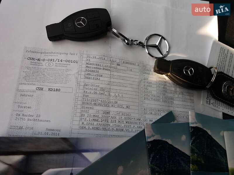 Вантажний фургон Mercedes-Benz Sprinter 2014 в Ковелі фото 24 Вантажний фургон Mercedes-Benz Sprinter 2014 в Ковелі