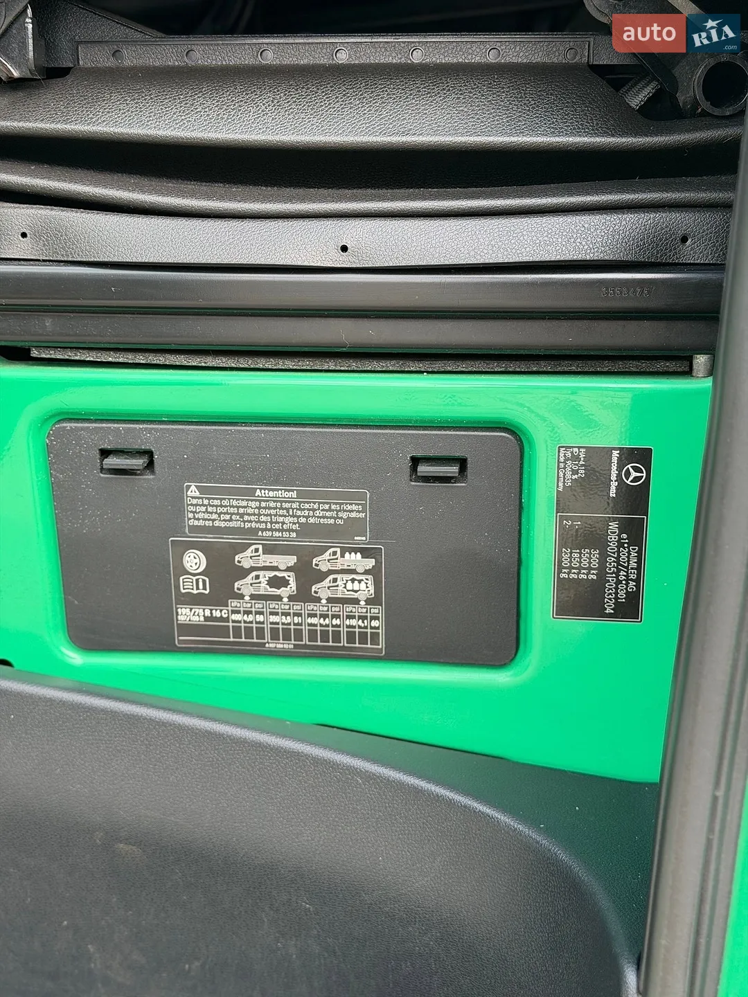 Mercedes-Benz Sprinter 2018 VIN WDB9076551P033204 фото оголошення 16 з 44