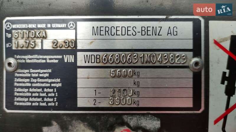 Микроавтобус Mercedes-Benz T2 1995 в Киеве