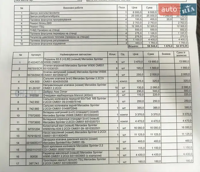 Грузовой фургон Mercedes-Benz Vito 2011 в Запорожье документ