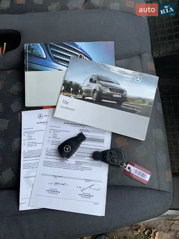 Минивэн Mercedes-Benz Vito 2009 в Черновцах документ
