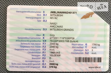 Універсал Mitsubishi Grandis 2007 в 