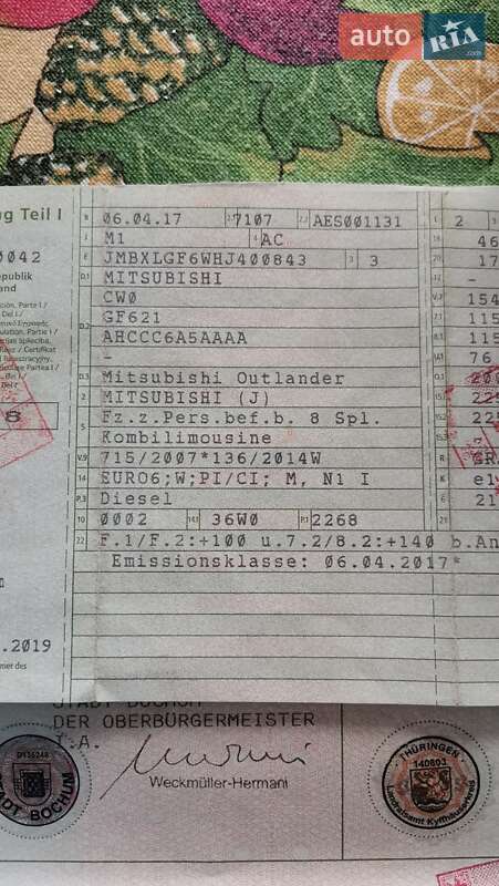 Позашляховик / Кросовер Mitsubishi Outlander 2016 в Луцьку
