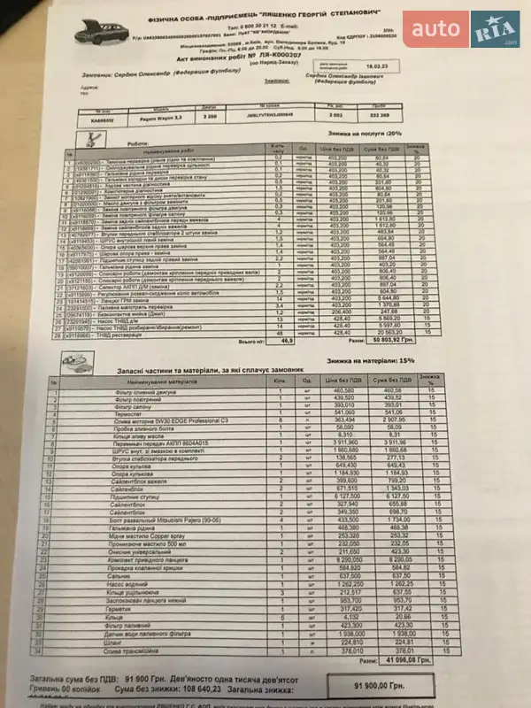 Позашляховик / Кросовер Mitsubishi Pajero Wagon 2003 в Чернігові документ 6 фото Позашляховик / Кросовер Mitsubishi Pajero Wagon 2003 в Чернігові документ