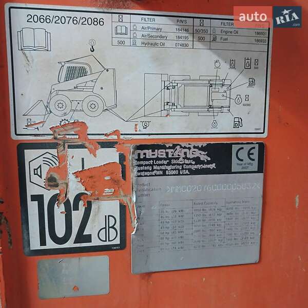 Минипогрузчик Mustang 2076 2007 в Днепре