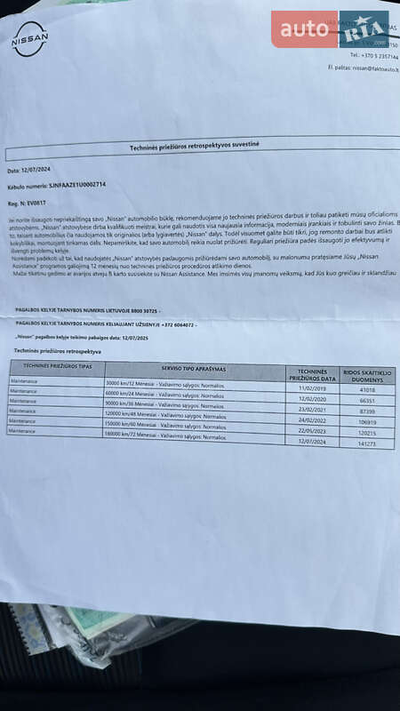 Хэтчбек Nissan Leaf 2018 в Виннице фото 10 Хэтчбек Nissan Leaf 2018 в Виннице