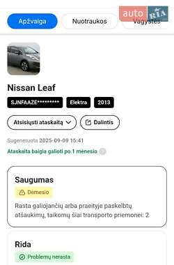 Хэтчбек Nissan Leaf 2013 в 