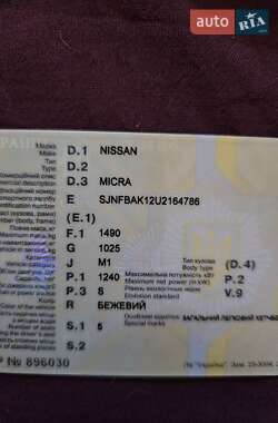 Хэтчбек Nissan Micra 2006 в 
