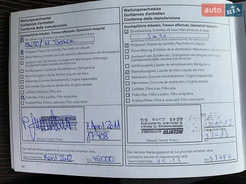 Хэтчбек Nissan Note 2009 в Одессе документ