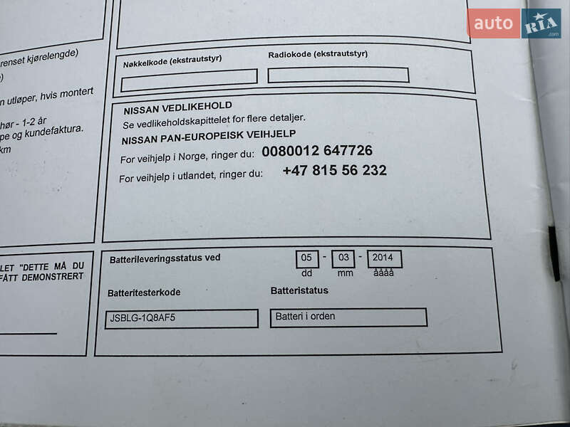 Внедорожник / Кроссовер Nissan Qashqai 2014 в Ровно