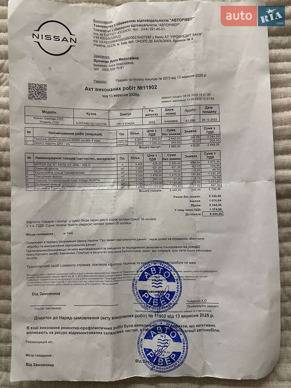 Внедорожник / Кроссовер Nissan Qashqai 2022 в Киеве