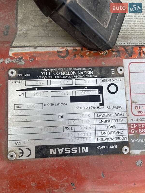 Вилочный погрузчик Nissan UD 2005 в Львове