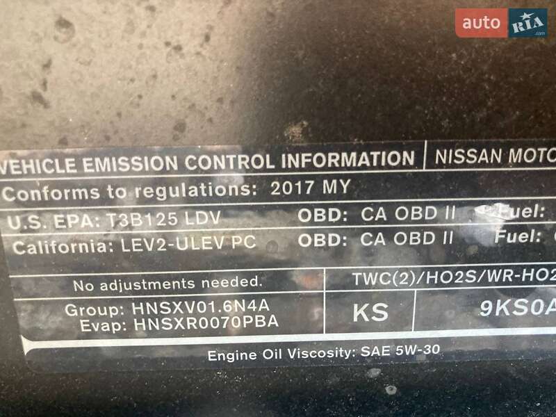 Хетчбек Nissan Versa Note 2017 в Полтаві фото 32 Хетчбек Nissan Versa Note 2017 в Полтаві