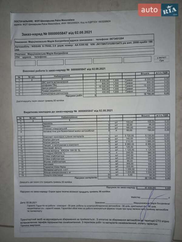 Позашляховик / Кросовер Nissan X-Trail 2008 в Києві