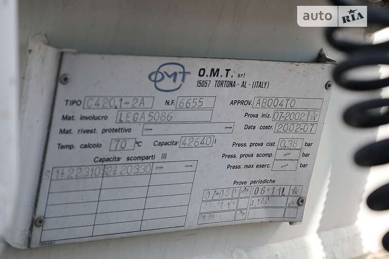 Цистерна напівпричіп OMT 42000 2002 в Хмельницькому
