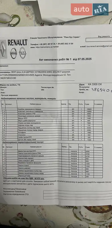 Минивэн Opel Vivaro 2004 в Киеве документ 3 фото Минивэн Opel Vivaro 2004 в Киеве документ