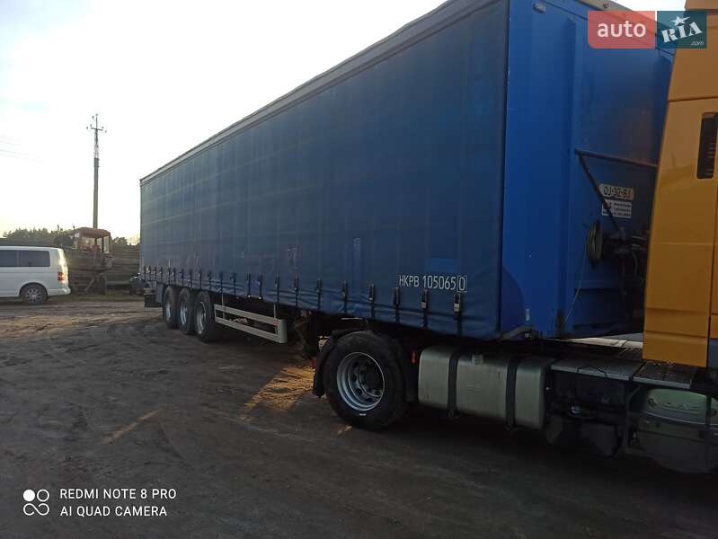 Тентований борт (штора) - напівпричіп Pacton T3-011 2005 в Пулинах