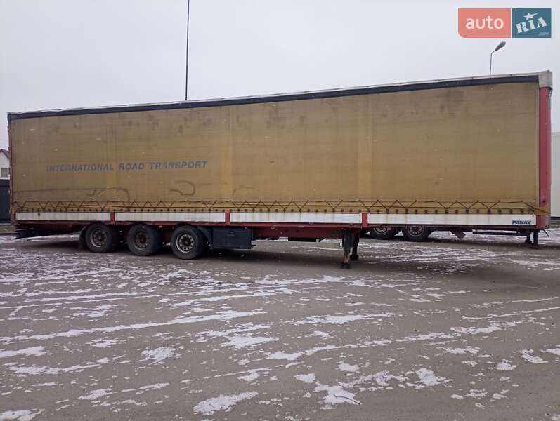 Тентованный борт (штора) - полуприцеп Panav NV35PK 2008 в Ратным