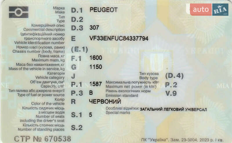 Універсал Peugeot 307 2005 в Рівному