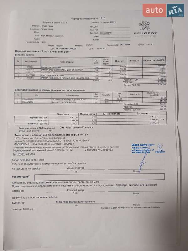 Універсал Peugeot 508 2011 в Зорі