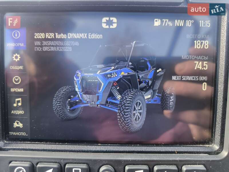 Квадроцикл спортивний Polaris RZR XP 1000 Dynamix 2020 в Києві фото 3 Квадроцикл спортивний Polaris RZR XP 1000 Dynamix 2020 в Києві