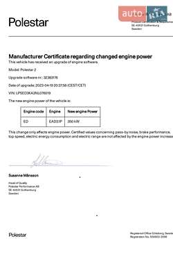 Лифтбек Polestar 2 2022 в 