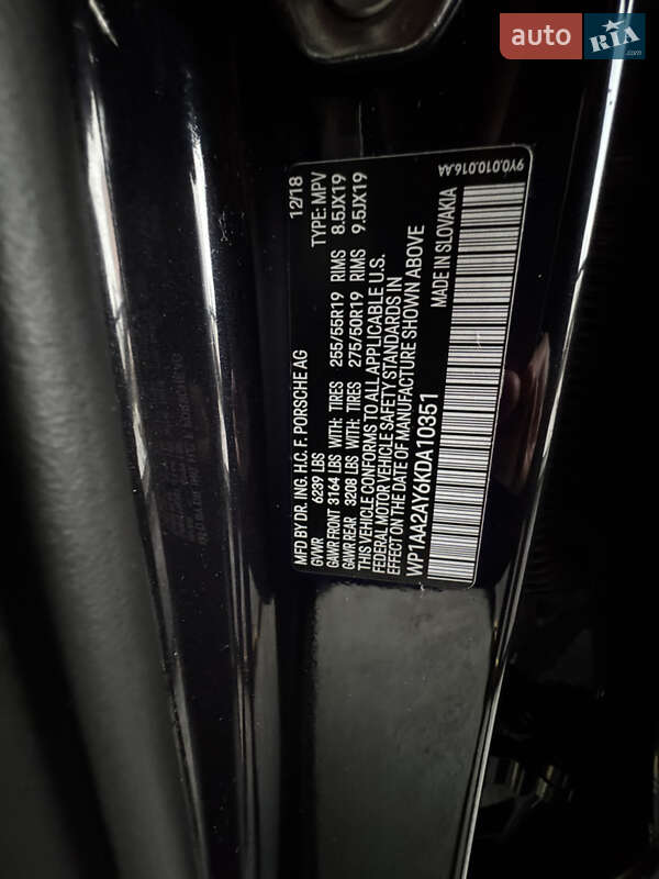 Внедорожник / Кроссовер Porsche Cayenne 2018 в Киеве