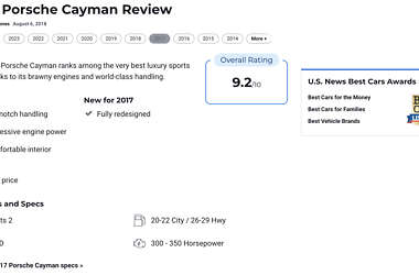 Купе Porsche Cayman 2016 в Киеве