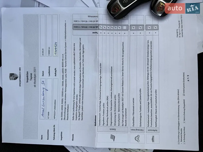 Седан Porsche Taycan 2020 в Хмельницком документ