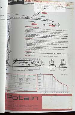 Башенный кран Potain G20/15C 1972 в Тернополе