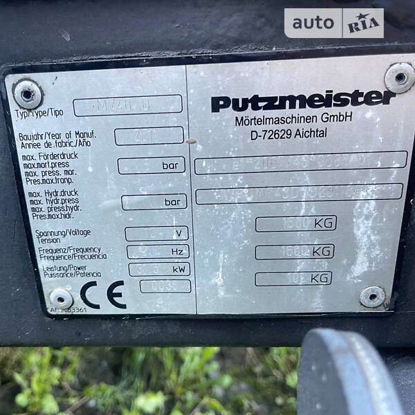 Бетононасос Putzmeister M740 2011 в Киеве