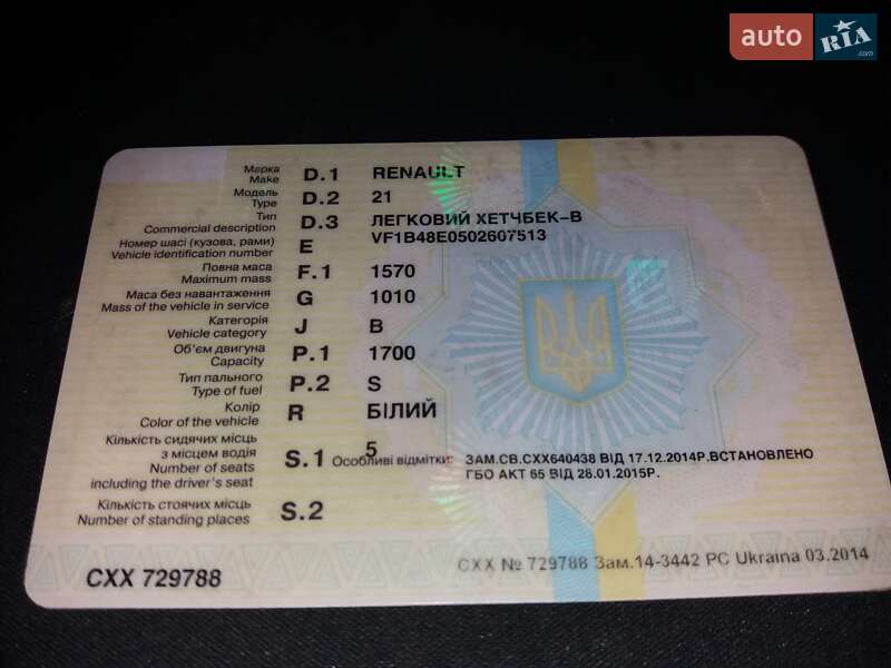 Хэтчбек Renault 21 1989 в Калуше