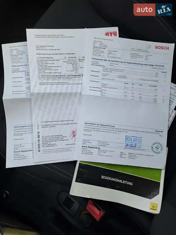 Универсал Renault Clio 2010 в Виннице документ