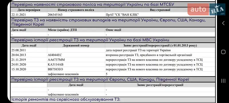 Седан Renault Fluence 2011 в Чернигове документ