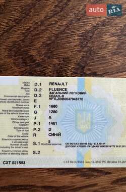 Седан Renault Fluence 2012 в 