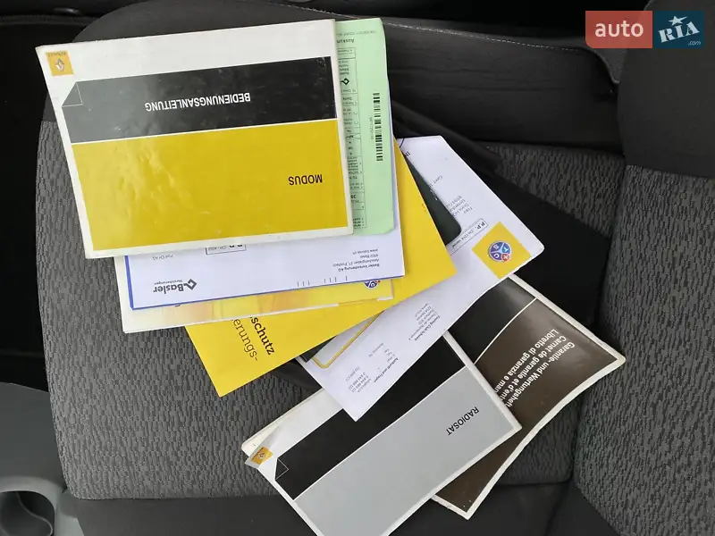 Мікровен Renault Grand Modus 2009 в Одесі документ