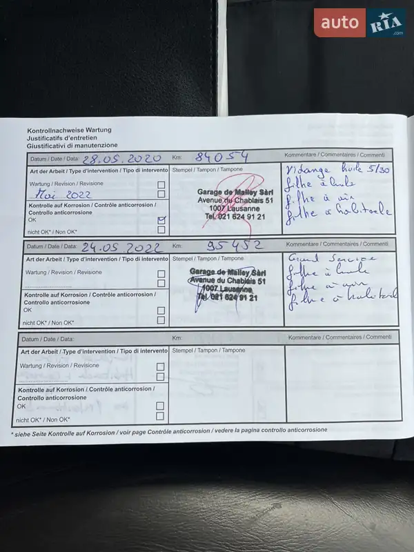 Мінівен Renault Grand Scenic 2012 в Одесі документ