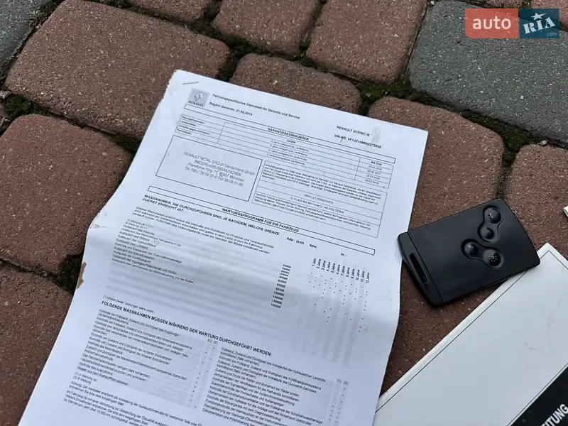 Минивэн Renault Grand Scenic 2014 в Ивано-Франковске документ