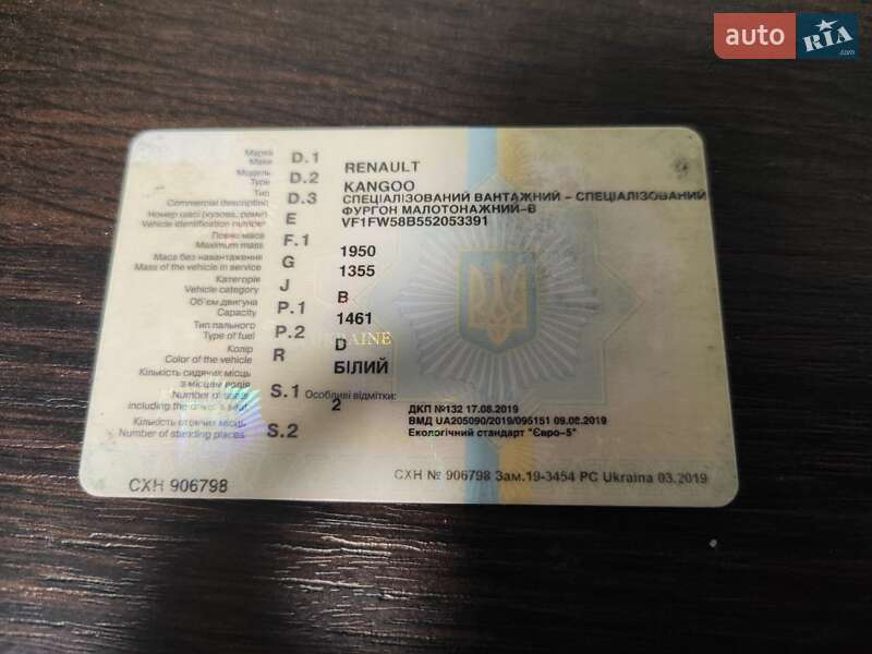 Вантажний фургон Renault Kangoo 2015 в Києві