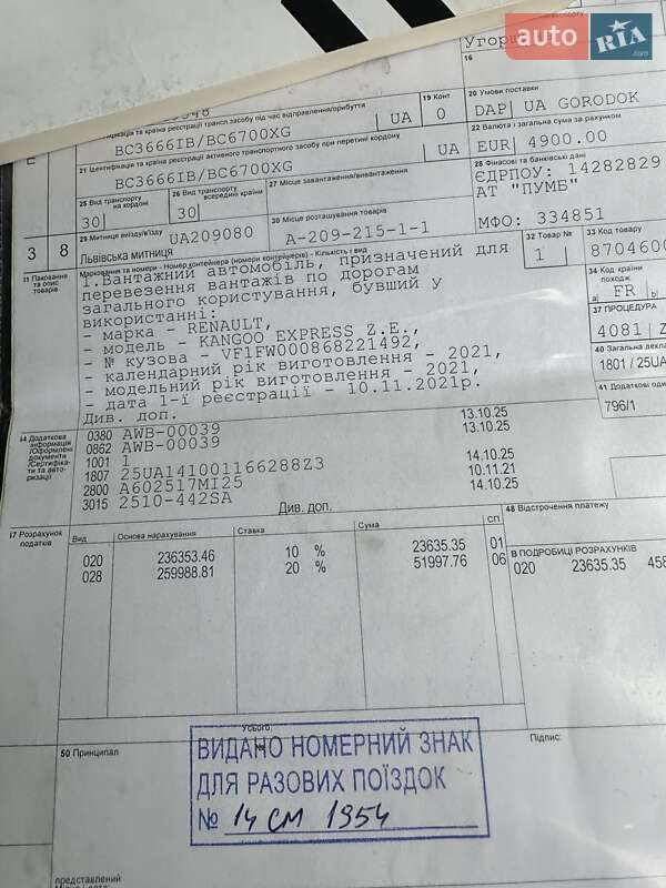 Грузовой фургон Renault Kangoo 2021 в Хмельницком