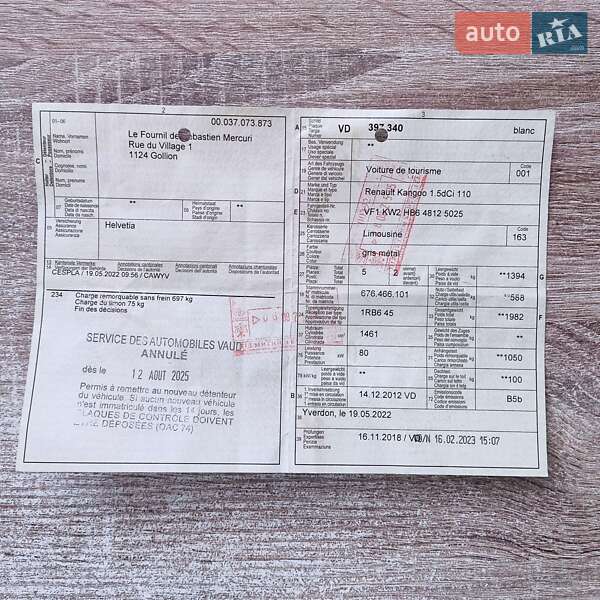 Минивэн Renault Kangoo 2012 в Хмельницком