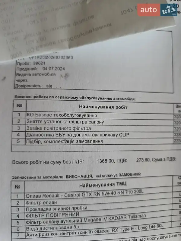 Внедорожник / Кроссовер Renault Koleos 2021 в Кривом Роге документ