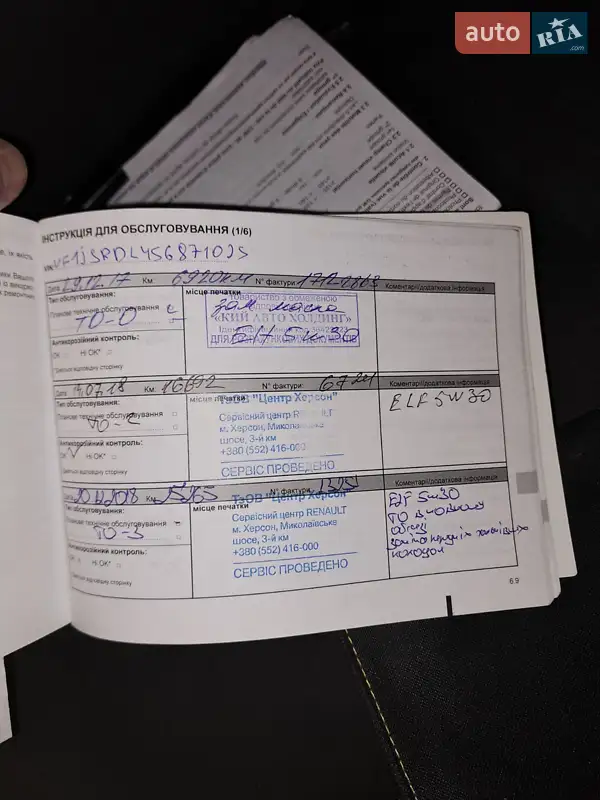 Минивэн Renault Lodgy 2016 в Львове документ 3 фото Минивэн Renault Lodgy 2016 в Львове документ