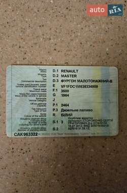 Вантажний фургон Renault Master 2008 в 