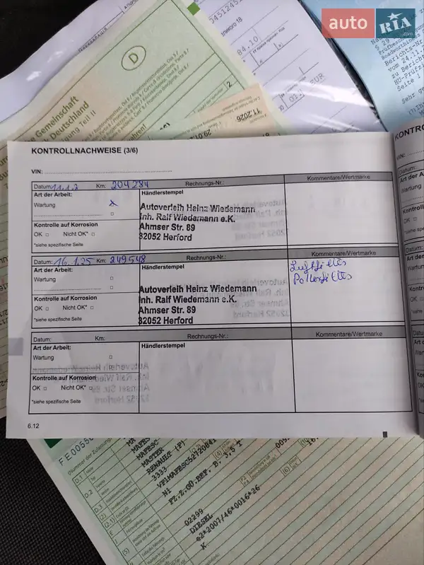 Грузовой фургон Renault Master 2015 в Львове документ